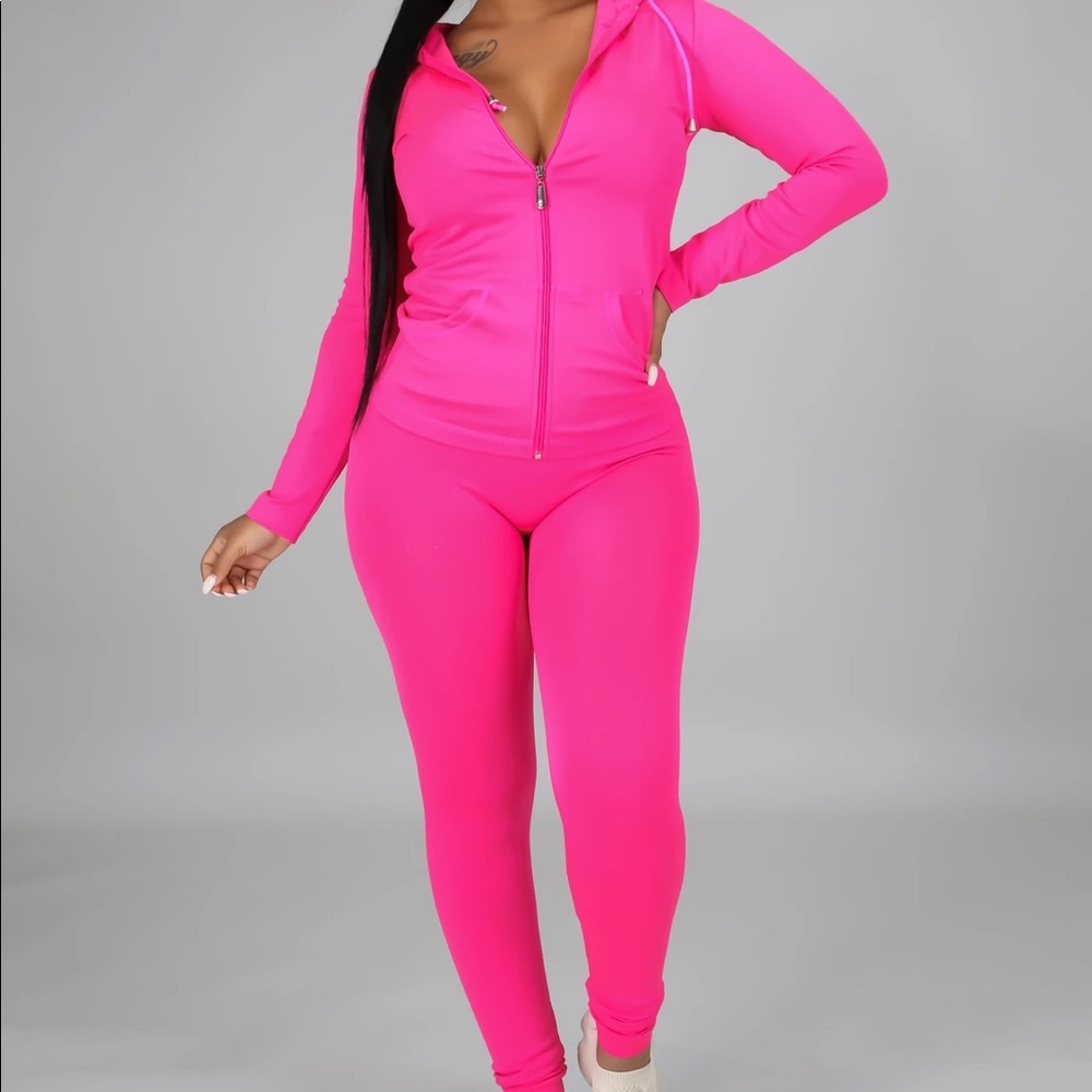 Neon Pink Legging Set